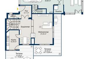 Mediterranes Wohnambiente trifft Architektur – Familienhaus mit exklusiver Pool-Lounge im Würmtal – Die vollständige Adresse der Immobilie erhältst du vom Anbieter., 82166 Gräfelfing – Vorschaubild 33