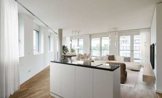Hochwertige 4-Zimmer Neubauwohnung mit Blick auf den Rhein im 2.OG