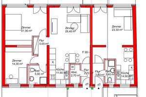 Neubau am Park  1,5 Zimmer mit EBK – Rintheimer Hauptstraße 42b, 76131 Rintheim, Karlsruhe – Vorschaubild 4