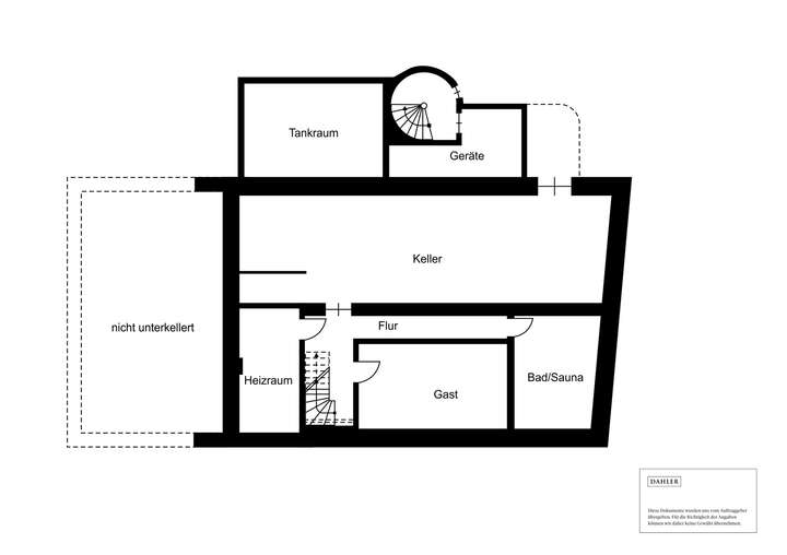 Grundriss Untergeschoss