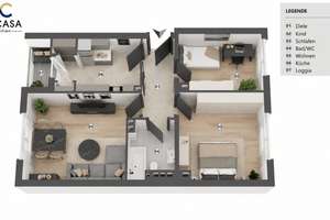 Bereit für Neues. Bezugsfreie 3 Zimmer Wohnung mit Loggia in Köln-Nippes – 50733 Bilderstöckchen, Köln – Vorschaubild 14