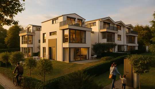 Bild von freistehendes Einfamilienhaus mit großem Sonnengarten
