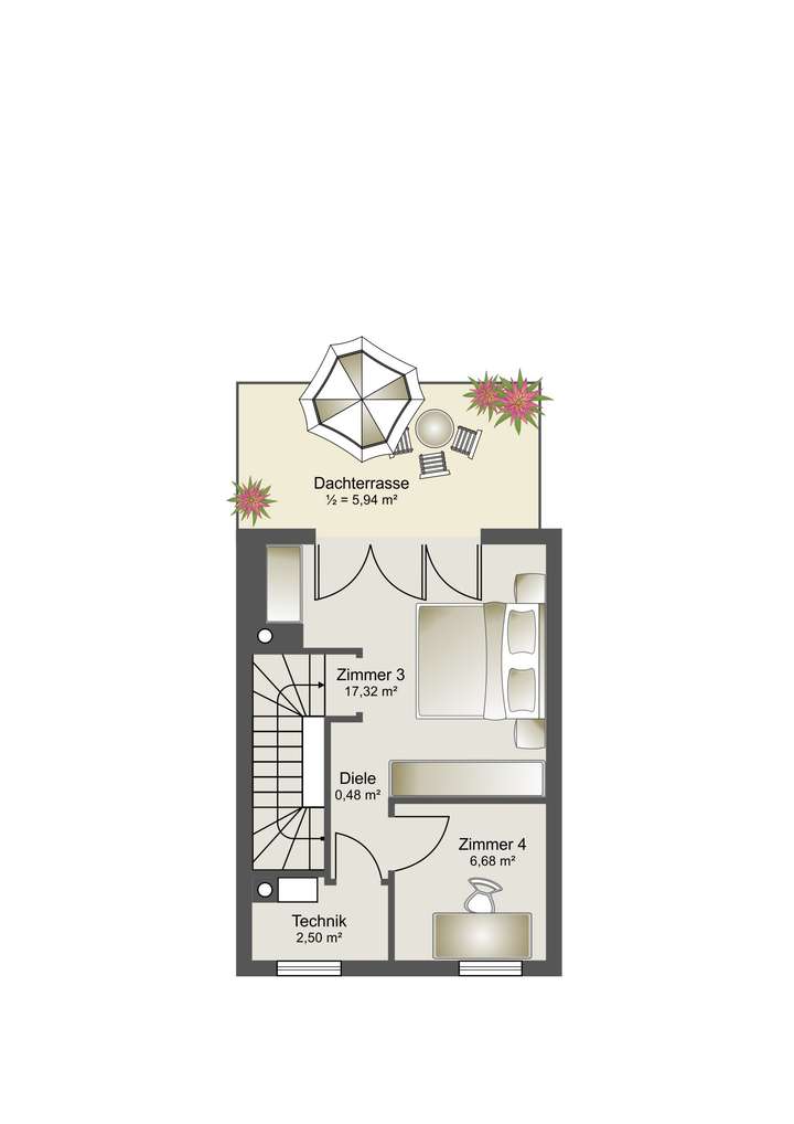 Grundriss DG - Option 2