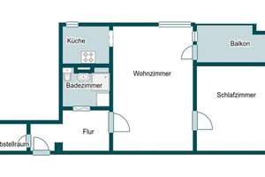 Kapitalanlage mit 7,8 % Bruttorendite - Vermietete 2-Zimmer-Wohnung mit Balkon im 1.OG – Die vollständige Adresse der Immobilie erhältst du vom Anbieter., 38226 Lebenstedt, Salzgitter – Vorschaubild 10