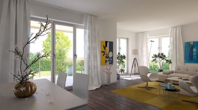 Rundum wohlfühlen: 4-Raum-Erdgeschosswohnung mit eigener Terrasse und Garten