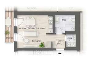 ** Erstbezug - 1 Raum-Apartment in modernem Neubau mit Einbauküche, Balkon & Duschbad ** – Kohlenstraße 23, 4107 Zentrum-Südost, Leipzig – Vorschaubild 17