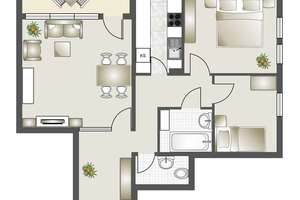 S-Heumaden: 3-Zimmer-Wohnung in ruhiger Lage – Die vollständige Adresse der Immobilie erhältst du vom Anbieter., 70619 Heumaden, Stuttgart – Vorschaubild 10