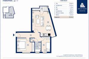 Wunderschöne Möglichkeit zur 3-Zimmer-Wohnung mit Westbalkon, aktuell als 2-Zimmer-Wohnung – Die vollständige Adresse der Immobilie erhältst du vom Anbieter., 13595 Wilhelmstadt, Berlin – Vorschaubild 3