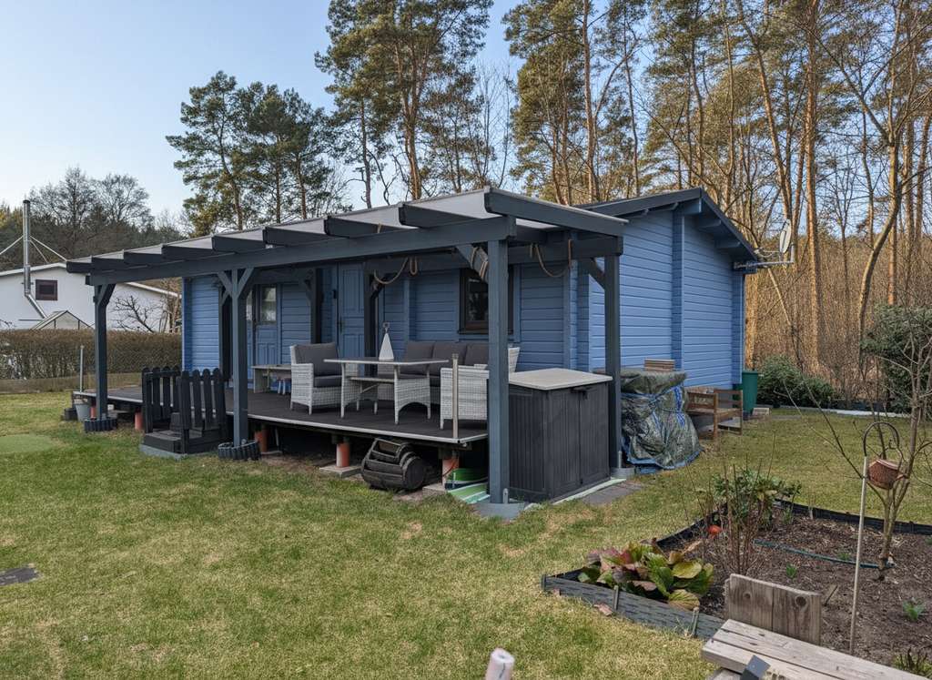 Immobilie in Halbe - Idyllisches Holzferienhaus am Heidesee - Bild 1