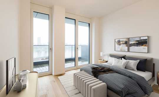 Luxuriöse 4-Zimmer Penthouse-Wohnung mit Blick auf den Rhein im 7.OG