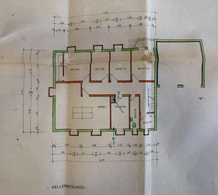 Grundriss Untergeschoss