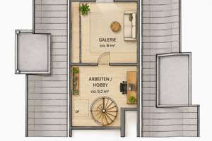 Moderne 2,5-Zimmer-Maisonettewohnung mit Galerie, Homeoffice-Bereich, Balkon und zwei Stellplätzen – Die vollständige Adresse der Immobilie erhältst du vom Anbieter., 74080 Böckingen, Heilbronn – Vorschaubild 13
