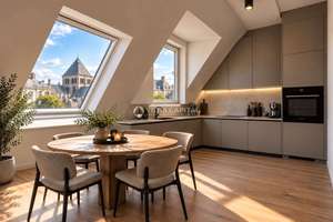 NEUAUSBAU PENTHOUSE IM RUHIGEN GEREONSVIERTEL AM MEDIAPARK MIT SÜD-DACHTERRASSE +PROVISIONSFREI+