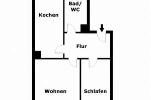 Helle 2-Zimmer-Wohnung im 3. OG - ideal für Paare oder zwei Berufstätige – Kieler Straße 32, 4357 Mockau-Nord, Leipzig – Vorschaubild 10