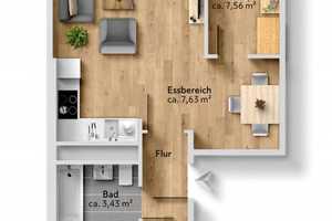 Stilvolles Zuhause auf rund 57 m² – Markeneinbauküche, Wanne & Balkon – Straße Usti nad Labem 65, 9119 Chemnitz – Vorschaubild 15