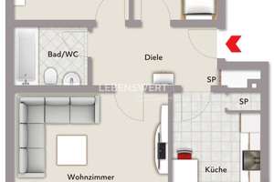 Charmante 3-Zimmer-Erdgeschosswohnung mit Balkon in familienfreundlicher Lage in Köln-Grengel – Die vollständige Adresse der Immobilie erhältst du vom Anbieter., 51147 Grengel, Köln – Vorschaubild 9