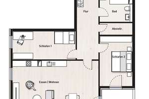 Wohnen in grüner Oase - Moderne 3-Zimmer-Wohnung mit Balkon – Rathausgasse 8, 12529 Schönefeld – Vorschaubild 9