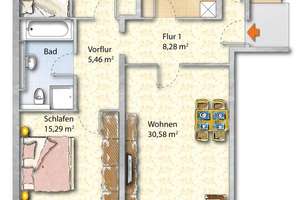 Kapitalanlage Düsseldorf-Golzheim: 3-Zimmer-Wohnung, vermietet & wertstabil – 40474 Golzheim, Düsseldorf – Vorschaubild 13