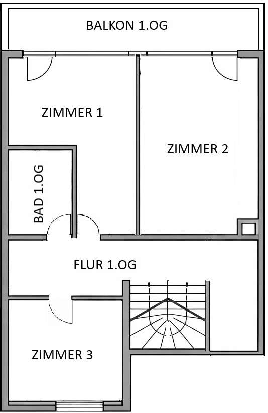 Grundriss Obergeschoss