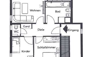 Sofort frei - Sanierte 3 Zimmer-Wohnung (83qm) mit EBK, Terrasse und Balkon in Untertürkheim – Rotenberger Steige 2, 70327 Gehrenwald, Stuttgart – Vorschaubild 2