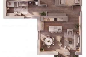 Exklusive 3-Zimmer-Wohnung mit großzügigem Wohnbereich und Balkon in den AUREUM RESIDENCES – Die vollständige Adresse der Immobilie erhältst du vom Anbieter., 86165 Lechhausen-Süd, Augsburg – Vorschaubild 7