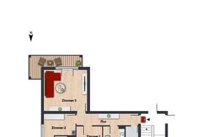 Stadtnahe Wohnung mit Balkon - WBS erforderlich // EG links – Köhlerbergstr. 11, 38440 Köhlerberg, Wolfsburg – Vorschaubild 5