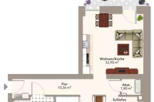 Moderne 3-Zimmer-Erdgeschosswohnung mit Terrasse in Elbnähe – Alt Salbke 74, 39122 Salbke, Magdeburg – Vorschaubild 9