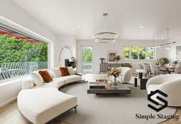 digitales homestaging Wohnzimm