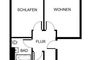 Schöne Wohnung: 2-Zimmer-Stadtwohnung (WBS) – Buchforststr. 25, 51103 Kalk (Ortsteil), Köln – Vorschaubild 2
