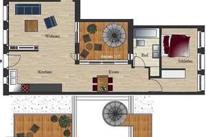 Moderne Loftwohnung mit Einbauküche und großzügiger Dachterrasse in Toplage! – 4105 Zentrum-Nordwest, Leipzig – Vorschaubild 12