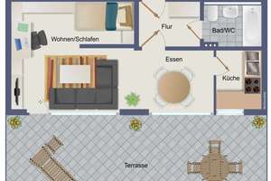 1-Zimmer-ETW mit traumhafter Dachterrasse – Die vollständige Adresse der Immobilie erhältst du vom Anbieter., 22145 Farmsen-Berne, Hamburg – Vorschaubild 14