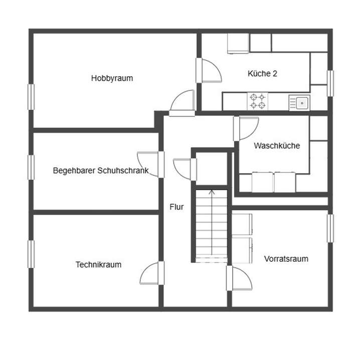 Grundriss Skizze UG