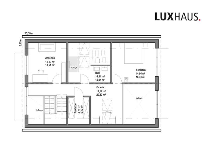 Grundriss Dachgeschoss