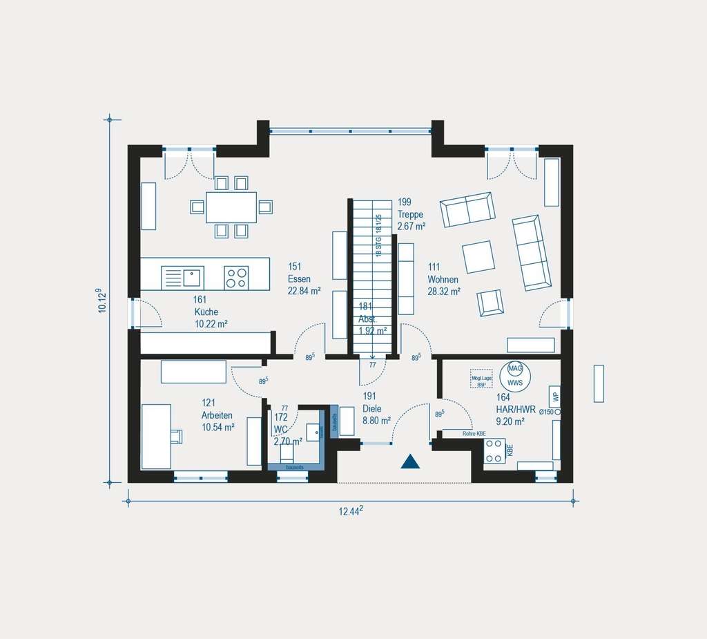Immobilie in Seeshaupt - Traumhaftes Einfamilienhaus in Seeshaupt - Individuell geplant, perfekt umgesetzt - Bild 3