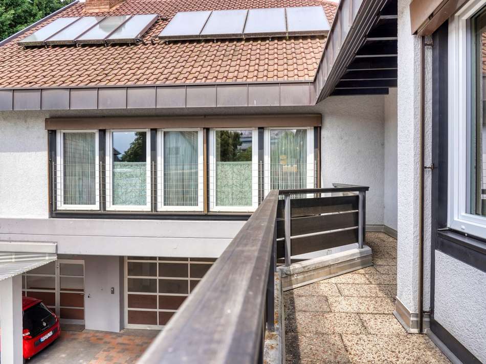 Blick auf das Hinterhaus