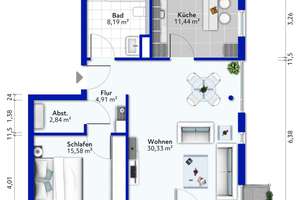 Modernes Wohnen in schönem 2-Zi. Apartment an der Steinhalde in Ebnet – Die vollständige Adresse der Immobilie erhältst du vom Anbieter., 79117 Ebnet, Freiburg im Breisgau – Vorschaubild 22