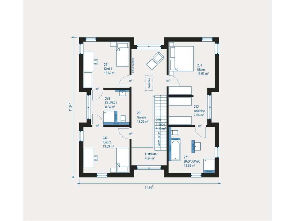 Familienfreundlicher Grundriss