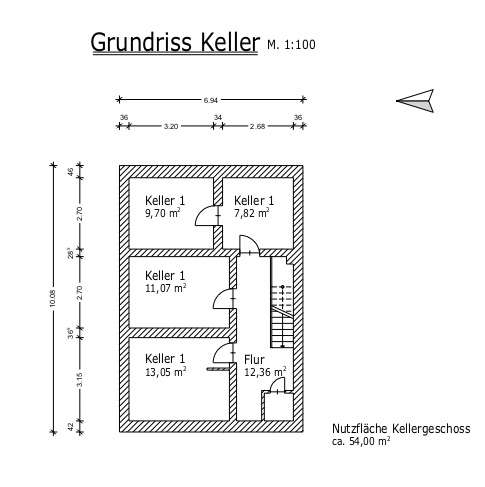 Grundriss Keller