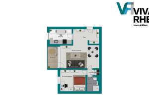 Renoviert und sofort bezugsbereit: 2-Zimmer-Wohnung mit Fahrstuhl, Balkon und Blick ins Grüne – Die vollständige Adresse der Immobilie erhältst du vom Anbieter., 53179 Lannesdorf, Bonn – Vorschaubild 27