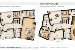 Haus im Haus: Provisionsfrei, 293 m²  Penthouse auf 3 Ebenen, 148 m² Außenfläche, Loft, Fernblick – 70469 Feuerbacher Tal, Stuttgart – Vorschaubild 10