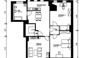 Renovierte 4 Zimmer DG-Altbauwohnung mit Gartennutzung in der Schönböckener Str. 7 – Die vollständige Adresse der Immobilie erhältst du vom Anbieter., 23556 Sankt Lorenz Nord, Lübeck – Vorschaubild 2