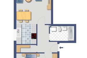 BN-Lessenich. vermietete 2 Zimmer Wohnung mit Balkon – Bonner Logsweg 87, 53123 Lessenich/Meßdorf, Bonn – Vorschaubild 2
