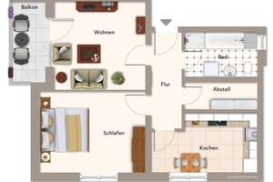 Ihr neues Zuhause: Helle 2-Raum-Wohnung mit Balkon – 39124 Neue Neustadt, Magdeburg – Vorschaubild 13