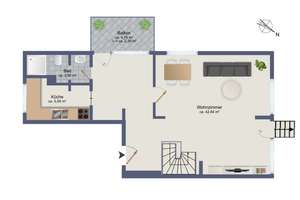 Wohnen im Hochparterre – 3 Zimmer, Garten & PKW-Stellplatz inklusive – Die vollständige Adresse der Immobilie erhältst du vom Anbieter., 22041 Wandsbek (Ortsteil), Hamburg – Vorschaubild 22