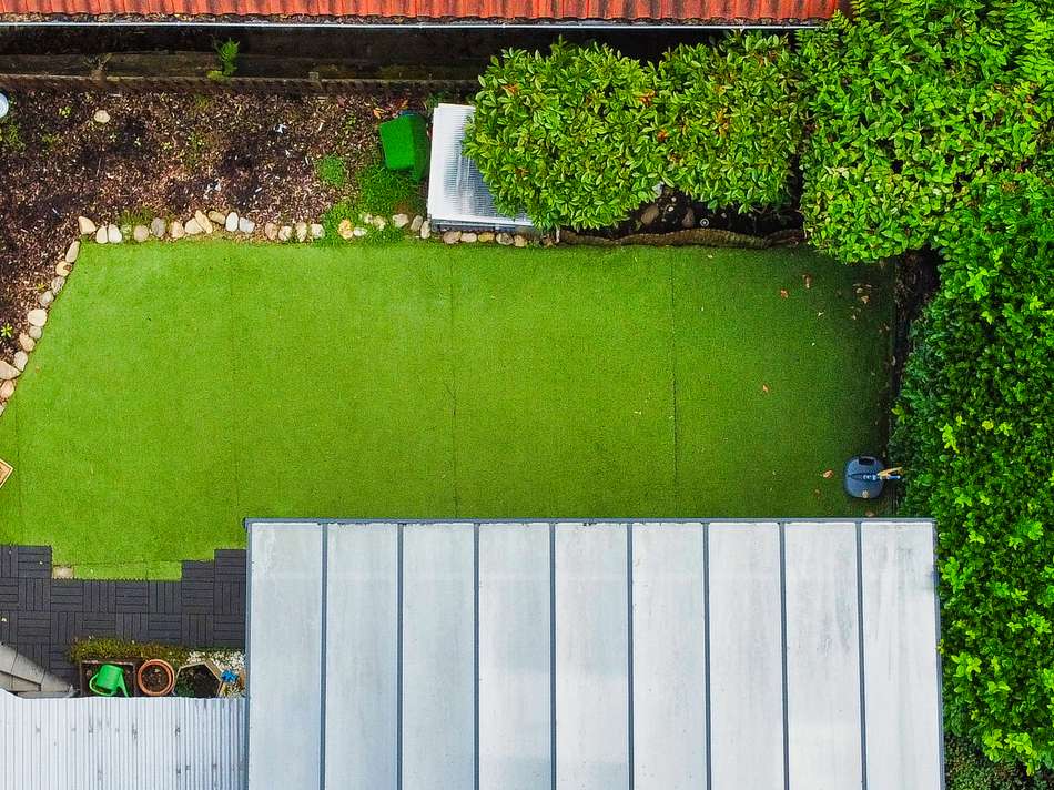 Luftaufnahme Garten
