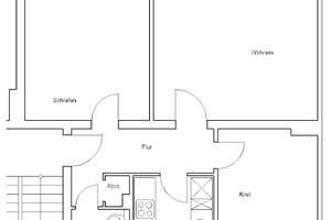 Naabstr. 6, 3 R - Praktisch geschnittene 3 Zimmer Wohnung mit Tageslichtbad und Loggia. – Naabstr. 6, 38120 Weststadt, Braunschweig – Vorschaubild 3