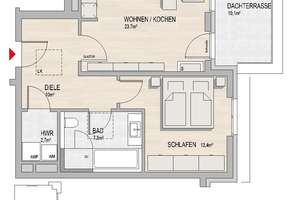 2 Zimmer Staffelgeschoßwohnung mit Dachterrasse – Carl-Bender-Straße 12, 65197 Dotzheim, Wiesbaden – Vorschaubild 6