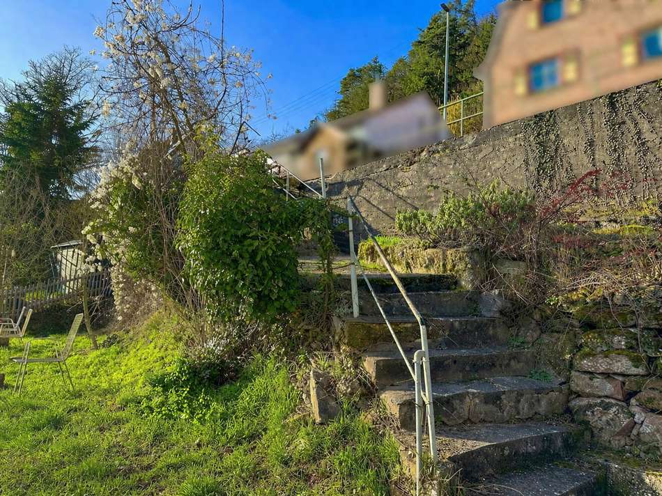 Treppe zum Haus