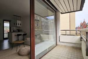 Modernisierte, vollmöblierte 2-Zimmer-Wohnung  mit zwei Balkonen im Lehenviertel – Die vollständige Adresse der Immobilie erhältst du vom Anbieter., 70180 Lehen, Stuttgart – Vorschaubild 5