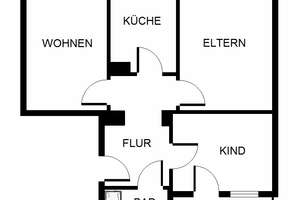 Neu renovierte, gemütliche 3-Zimmer-Wohnung in ruhiger Lage – Klenzestr. 1, 90471 Rangierbahnhof-Siedlung, Nürnberg – Vorschaubild 3